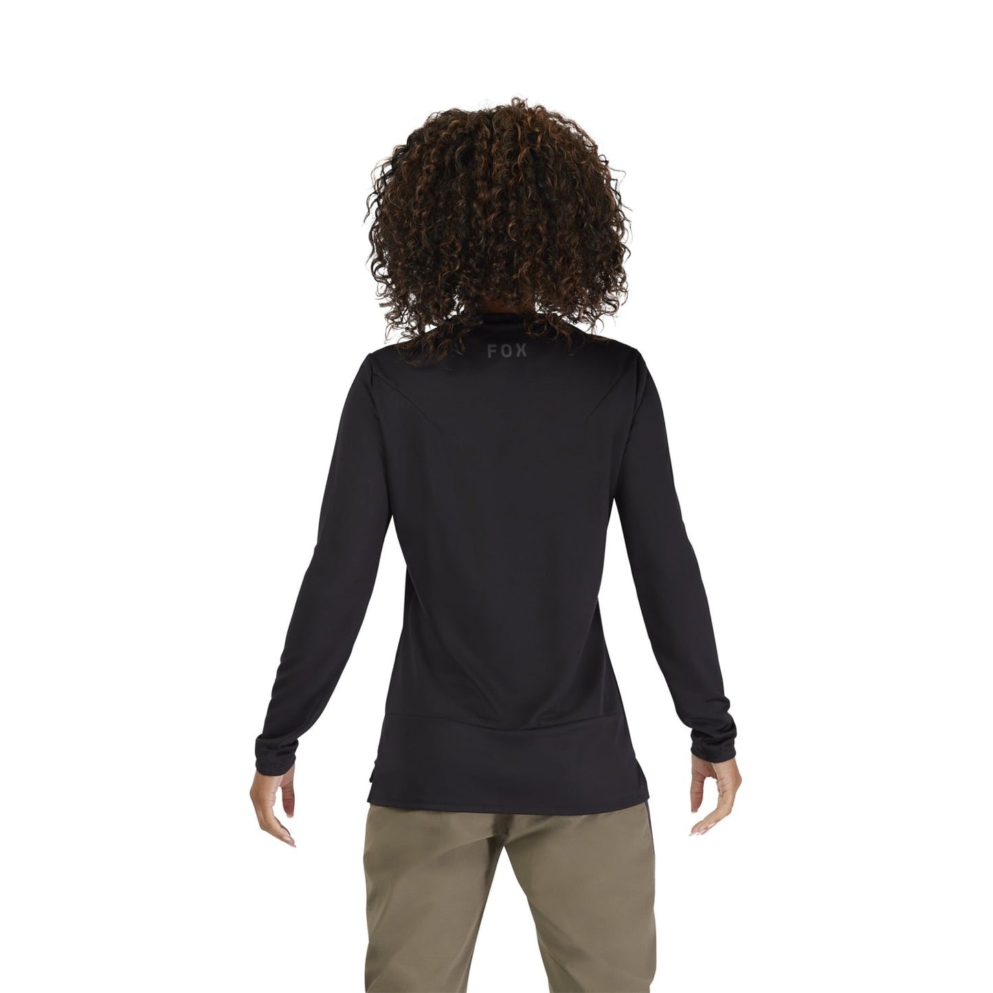 Women's FOX RANGER HEAD Long Sleeve Jersey Black 2025