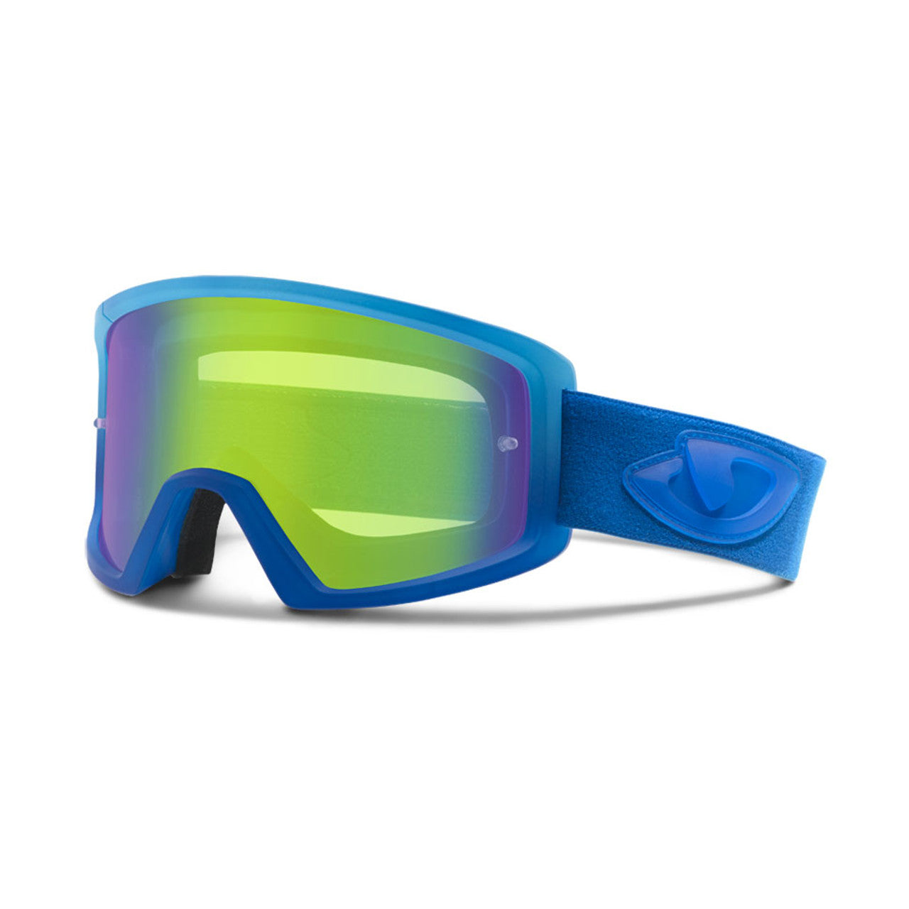 GIRO BLOK MTB-mask Blå Grön Skärm