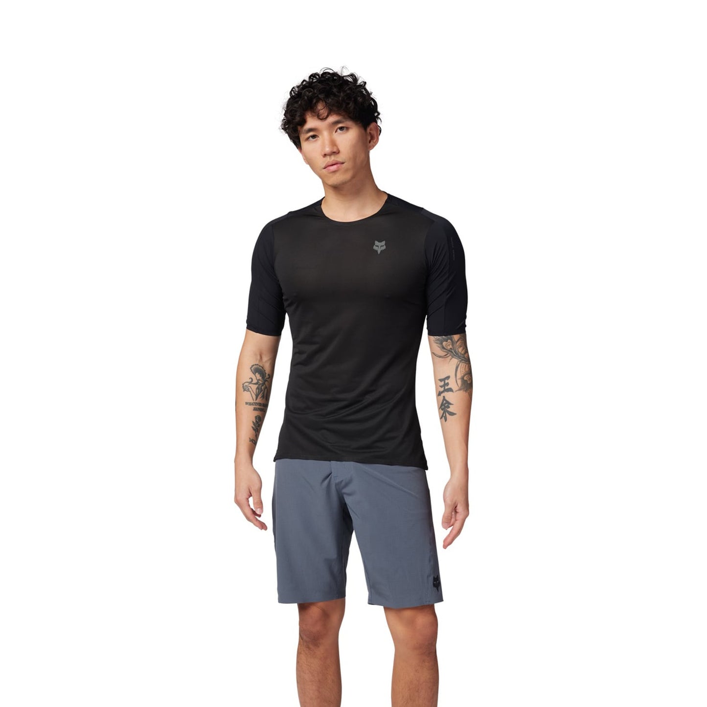 FOX FLEXAIR ASCENT Kortärmad Jersey Svart 2025