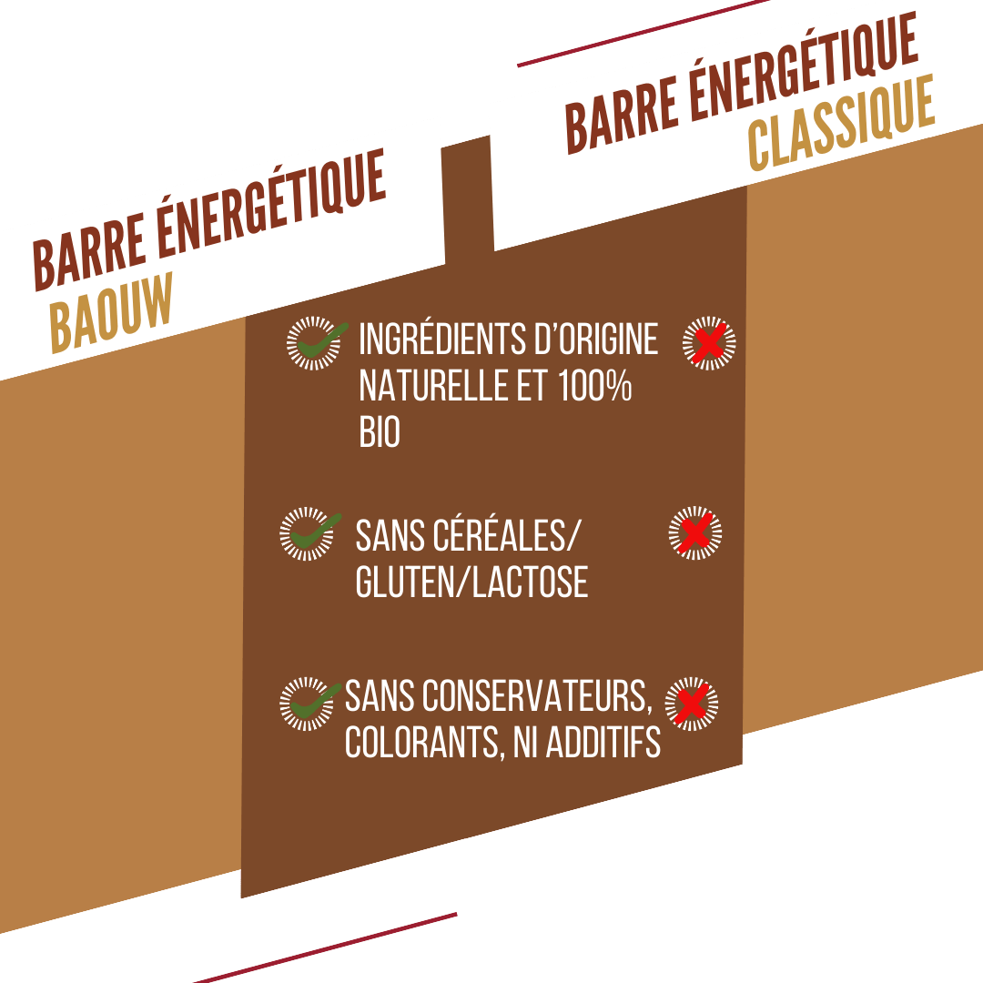 BAOUW ORGANIC EXTRA Crunchy Peanut Energy Bar (50 g)