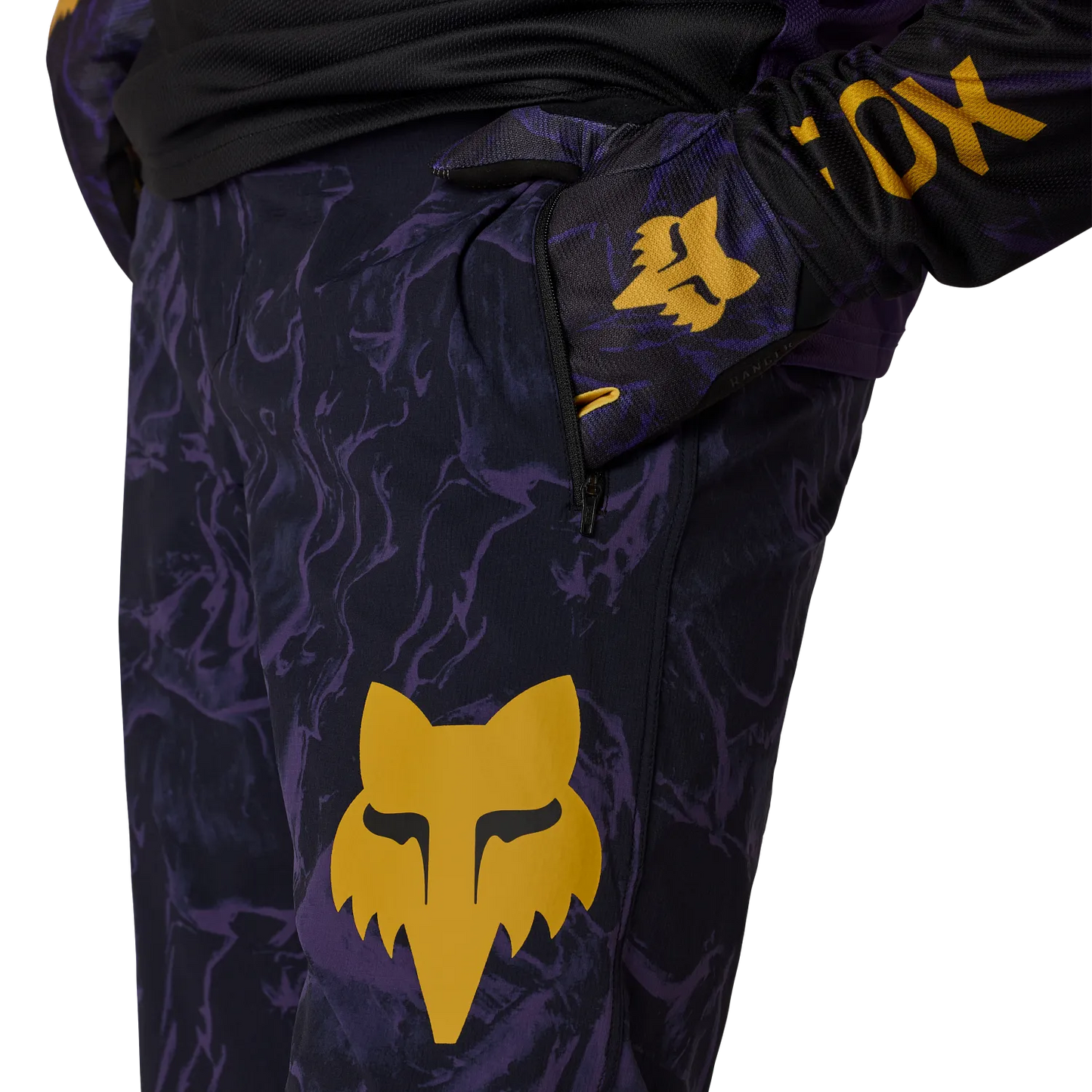 FOX RANGER IMAGE PRINT Byxor Violett Plommon