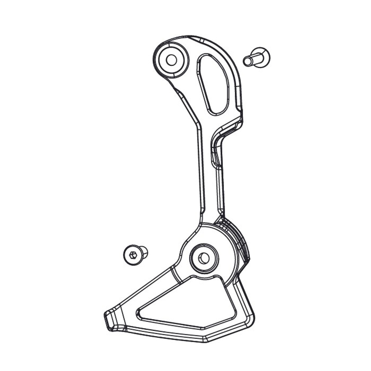 SRAM RED AXS E1 internal rear derailleur cage