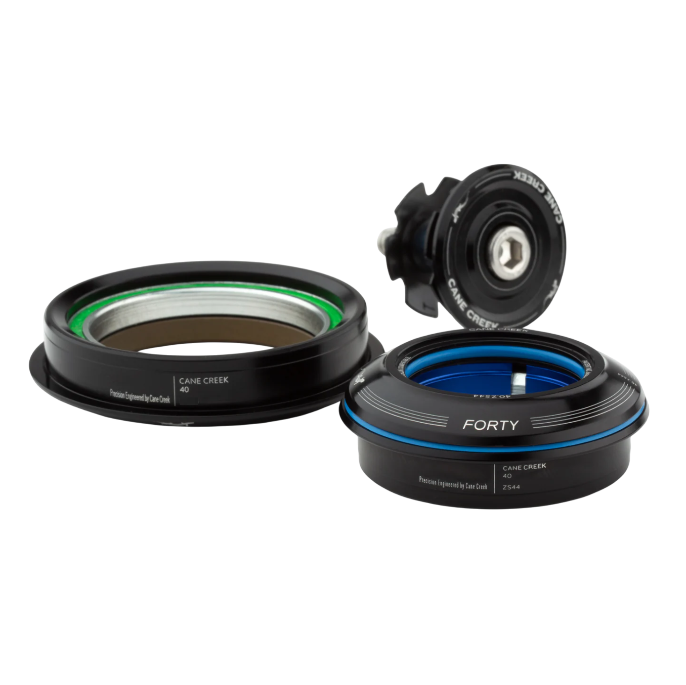 Headset CANE CREEK 40 Tapered, 1 1/8"-1,5", ZS44/28,6/H8 | ZS62/40, svart