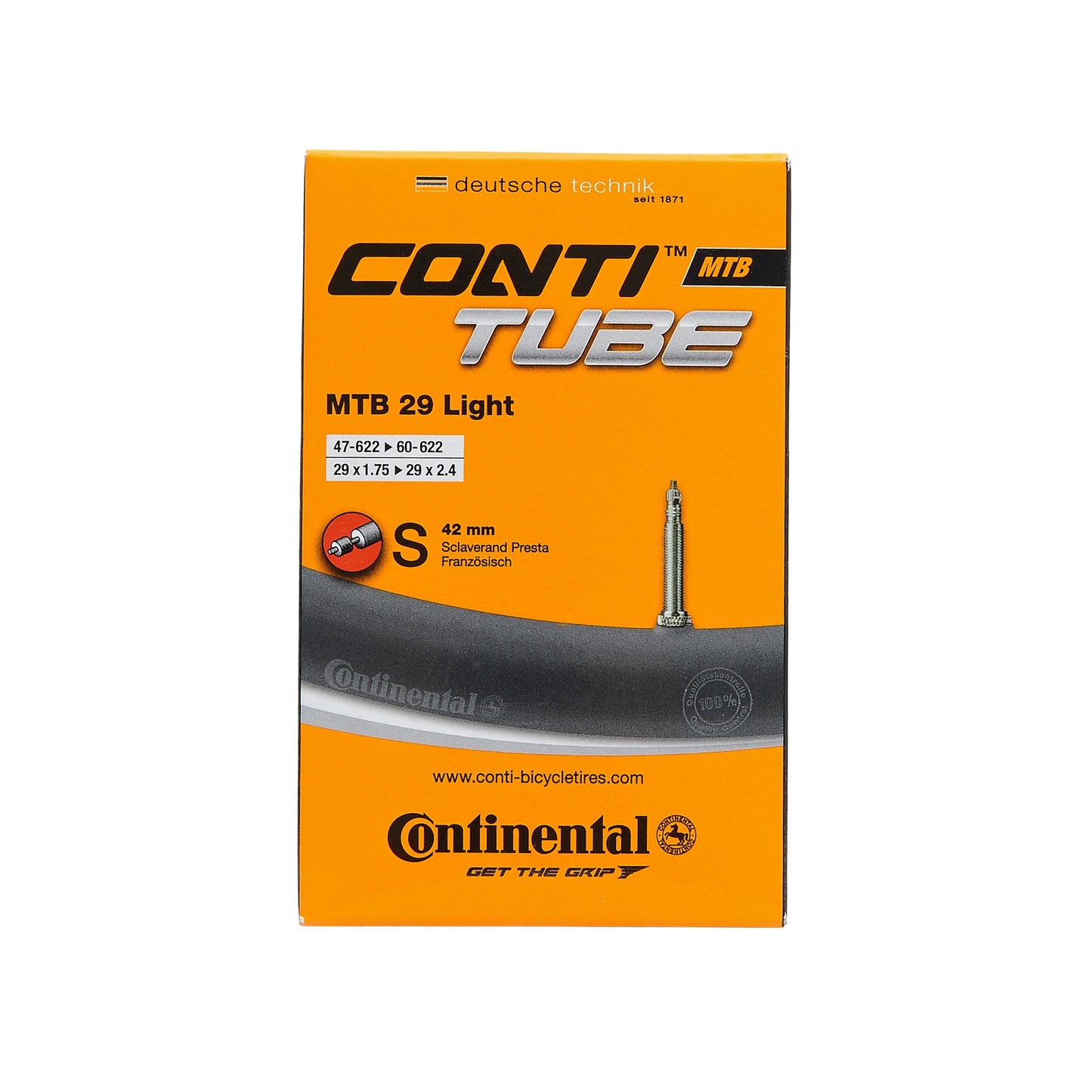 CONTINENTAL MTB LIGHT 29x1,75-2,4 Presta 42 mm innerrör