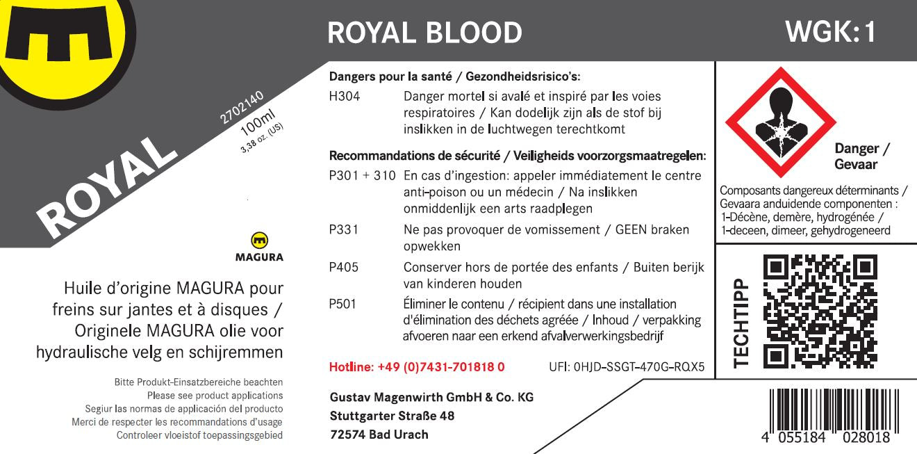 MAGURA ROYAL BLOOD Mineralisk bromsvätska (1L)