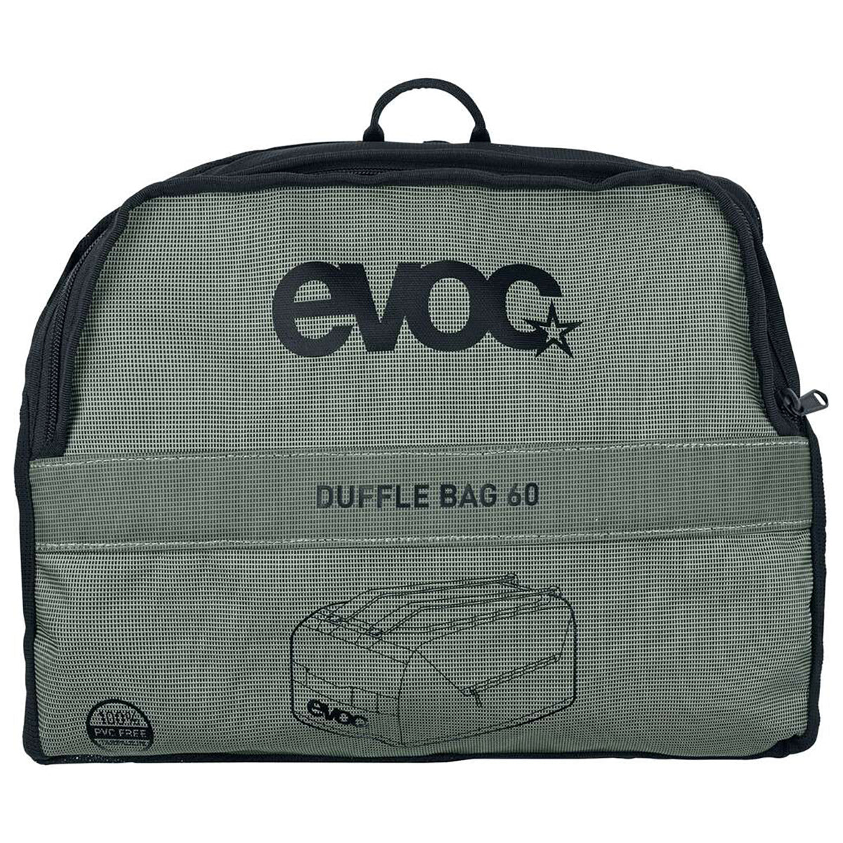 EVOC DUFFLE Resväska 60 L Grön
