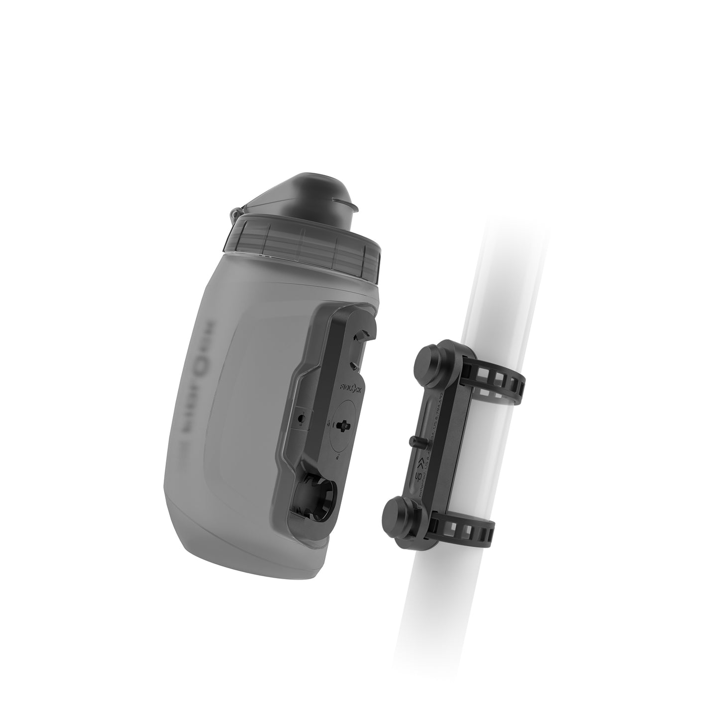 Flask- och flaskhållarsats FIDLOCK TWIST UNI BASE 450 ml Rökt