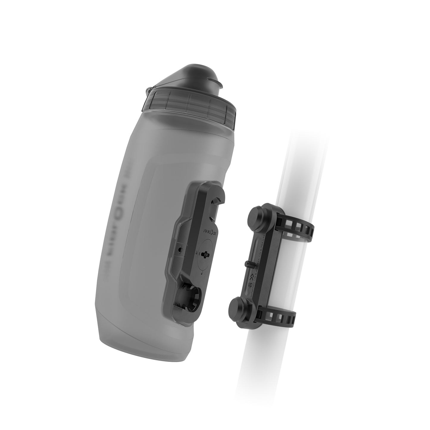 Flask- och flaskhållarsats FIDLOCK TWIST UNI BASE 590 ml Rökt