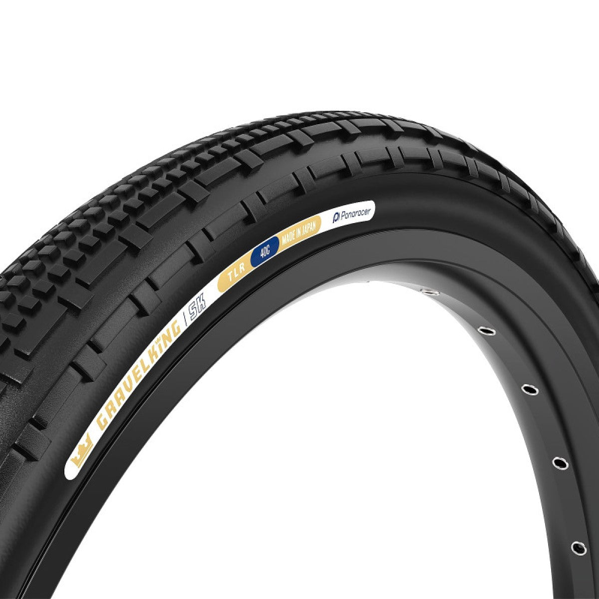 PANARACER GRAVELKING SK TLR 700x40c Tubeless Ready Svart däck
