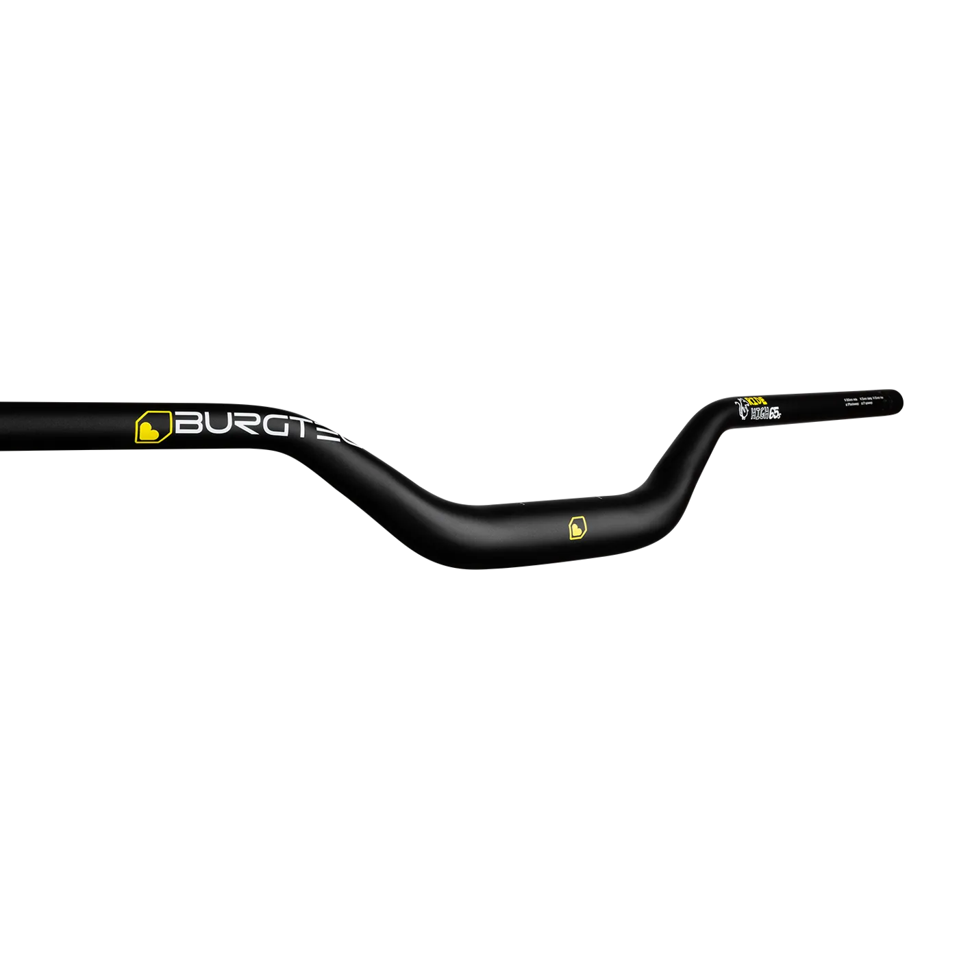 Handbars BURGTEC RIDE HIGH JOSH BRYCELAND SIGNATURE Rise 65mm 800mm Black