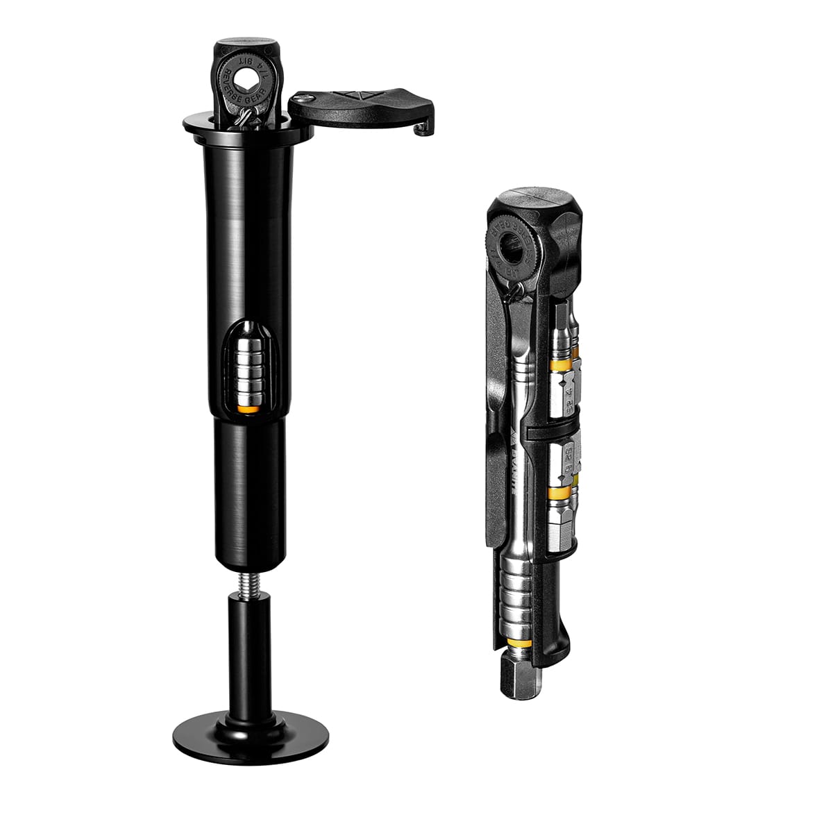 Integrerat multiverktyg Gaffelrör 42 mm avsmalnande GRANITE DESIGN STASH RT (10 verktyg) Svart