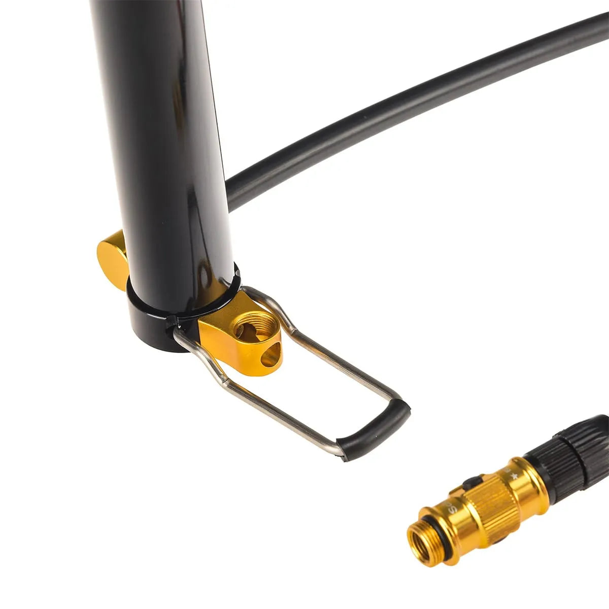 LEZYNE MICRO FLOOR DRIVE HP Kompakt fotpump Svart