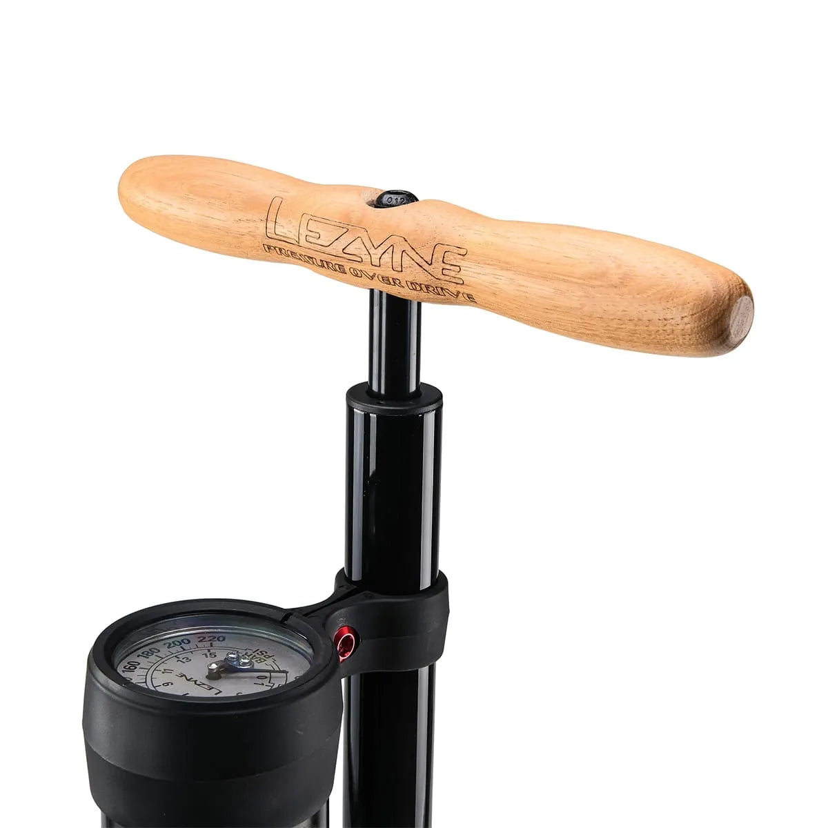 LEZYNE PRESSURE OVER DRIVE Fotpump Svart