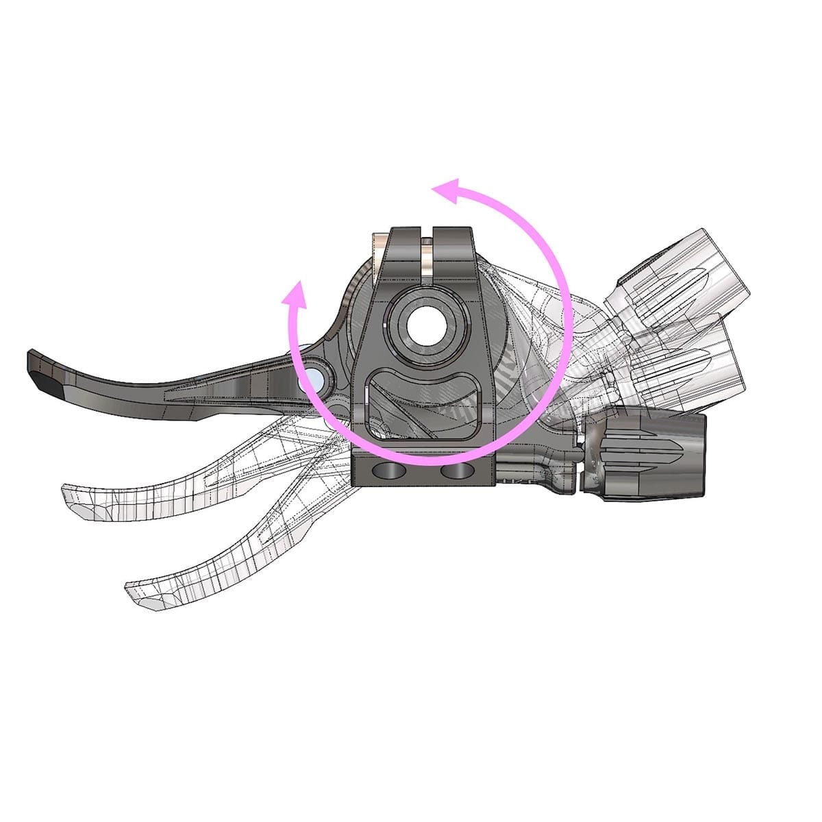 BIKEYOKE TRIGGY ALPHA sadelstolpe kort utan krage #BY-TRGAS