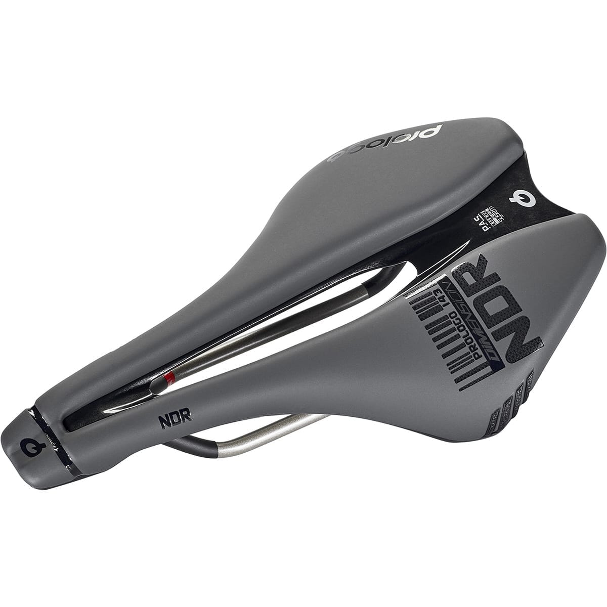 Sadel PROLOGO DIMENSION NDR 143 mm Skänklar TiroX Svart