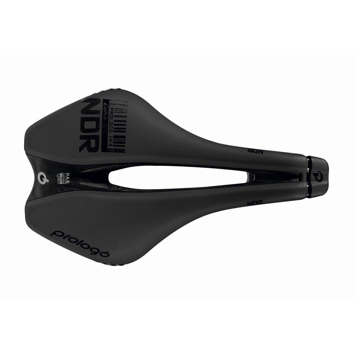 Sadel PROLOGO DIMENSION NDR 143 mm Skänklar TiroX Svart