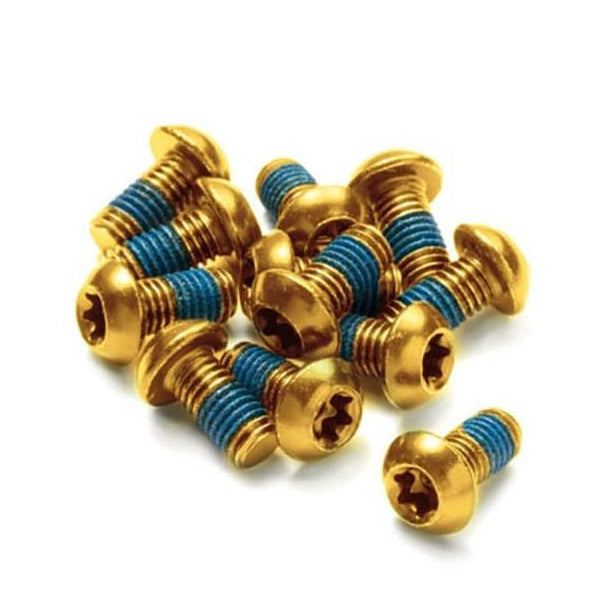 Sats med 12 anodiserade REVERSE skivskruvar
