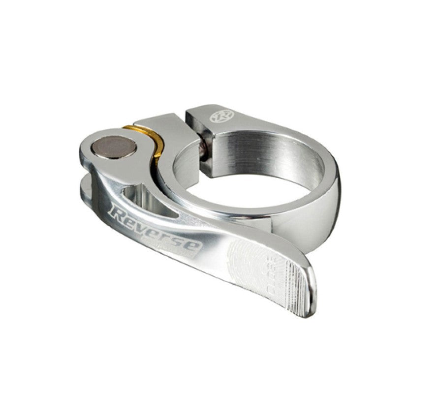 REVERSE COMPONENTS LONG LIFE Sadelklämma snabbkoppling matt silver
