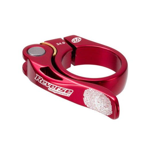 REVERSE COMPONENTS LONG LIFE Sadelklämma med snabbkoppling Röd