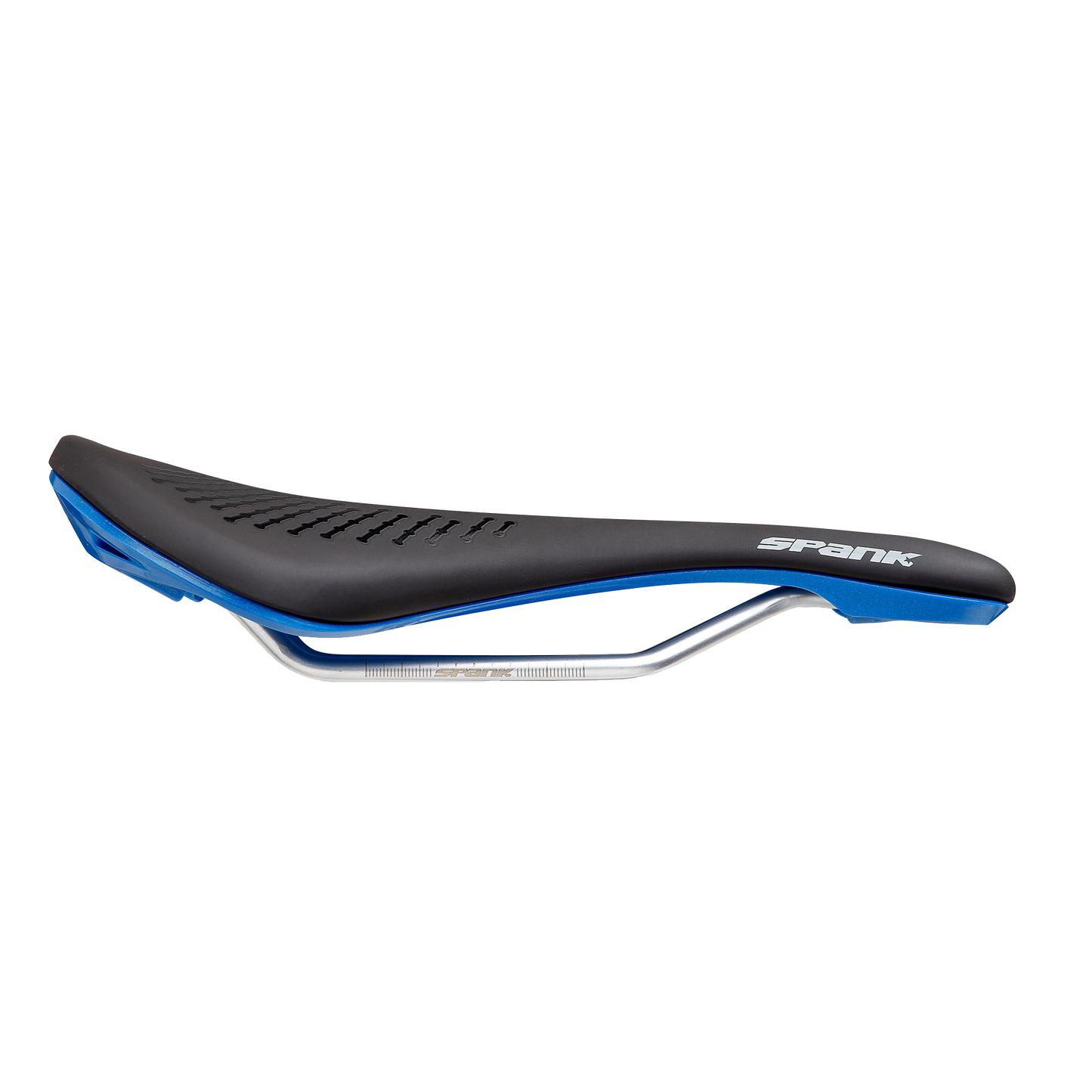 SPANK OOZY 220 144 mm sadel CrN/Ti skenor Blå