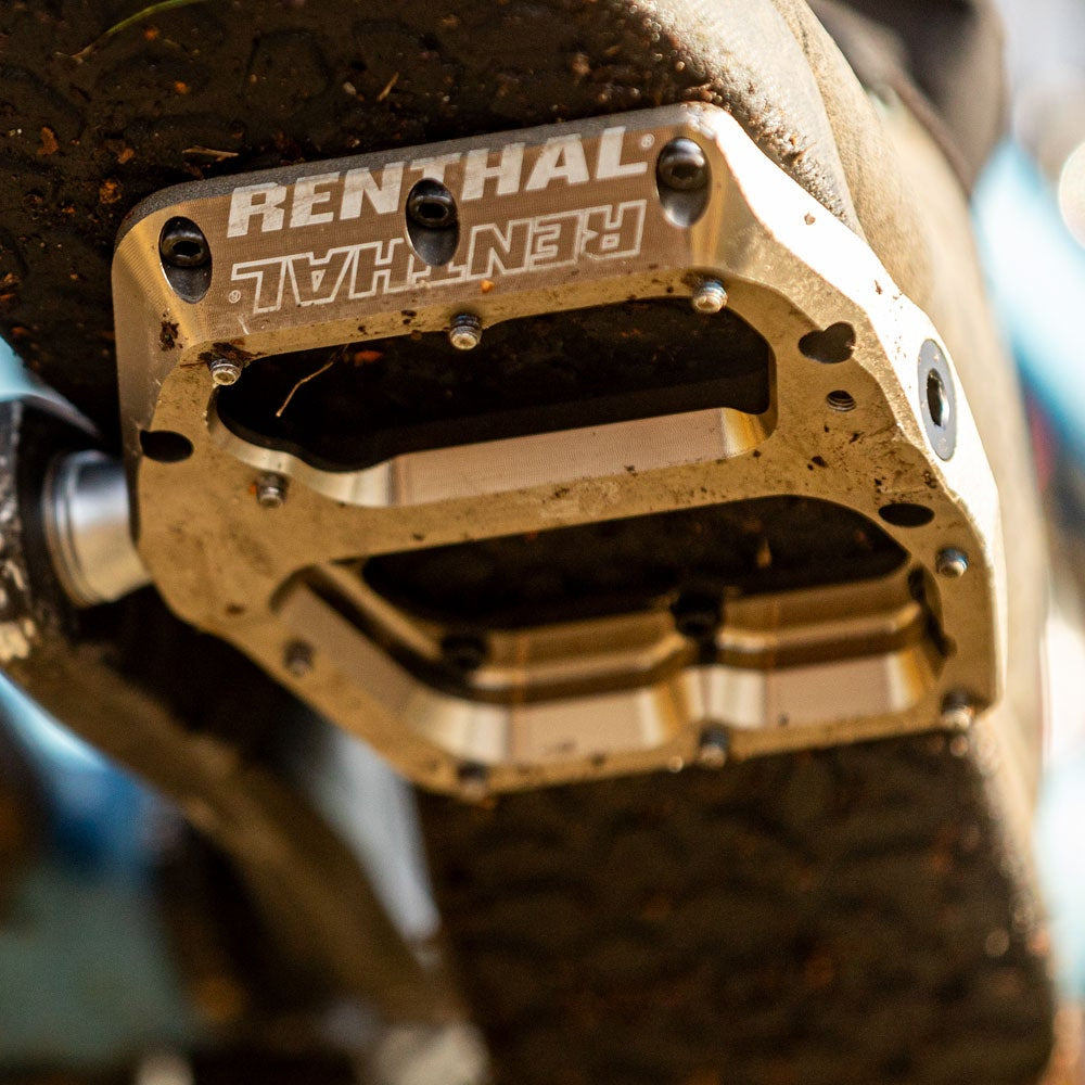 RENTHAL REVO-F Gold flat pedals