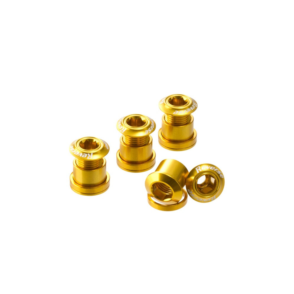 Set of 4 REVERSE COMPONENTS Gold Fireplace Screws