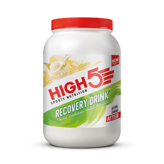 Återhämtningsdryck High5 RECOVERY DRINK (1,6 kg) Banan Vanilj Milkshake