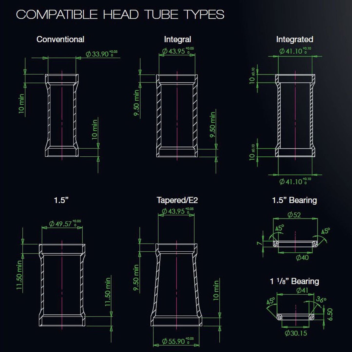 Hög skål för HOPE PICK'N'MIX Semi-integrerat headset 1,5" ZS56 Svart