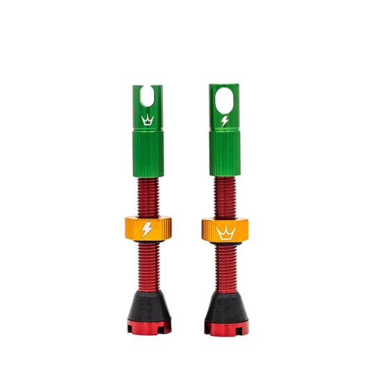 PEATY'S x 50To01 MK2 Presta 42 mm slanglösa ventiler (x2) Rasta