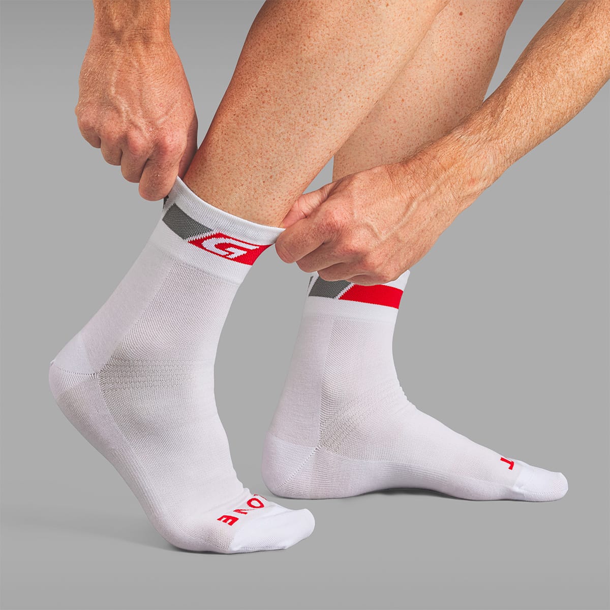 GRIPGRAB REGULAR CUT SUMMER Socks White