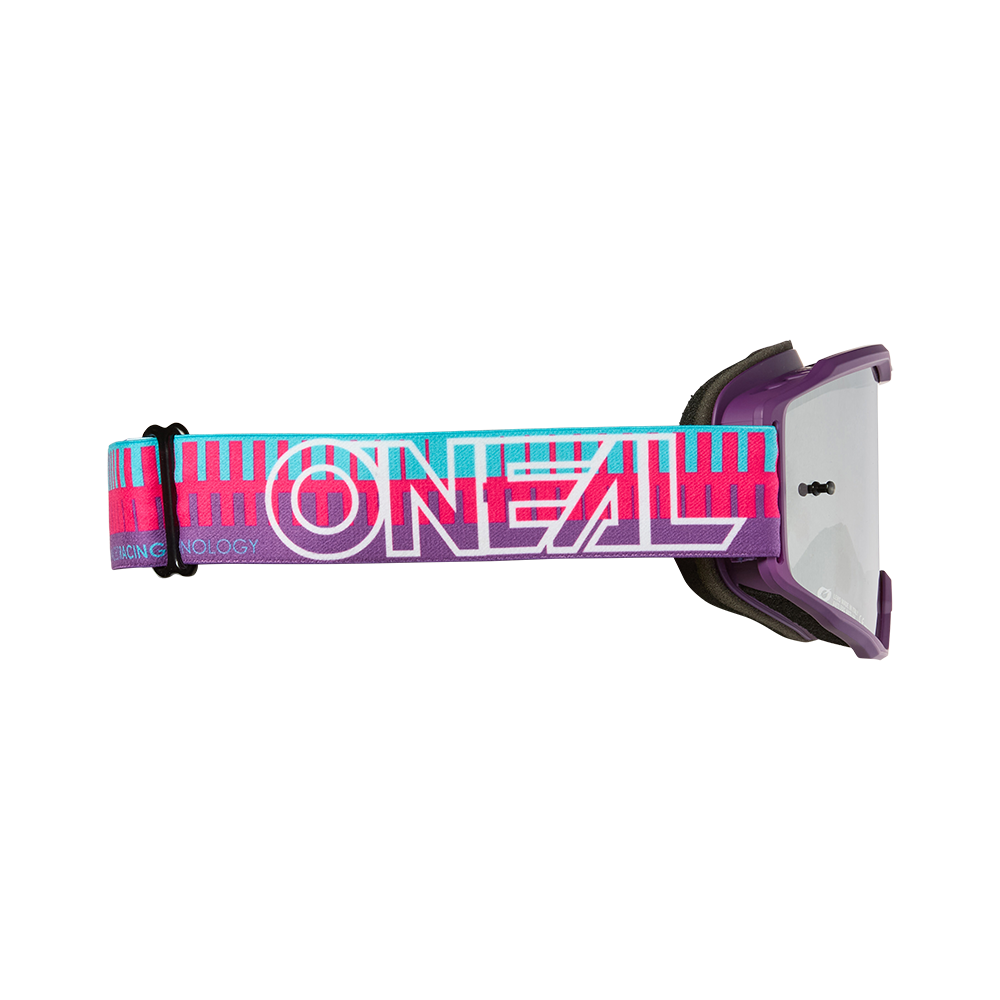 O'NEAL B-10 STRIPED Goggle Pink Silver Mirror Screen
