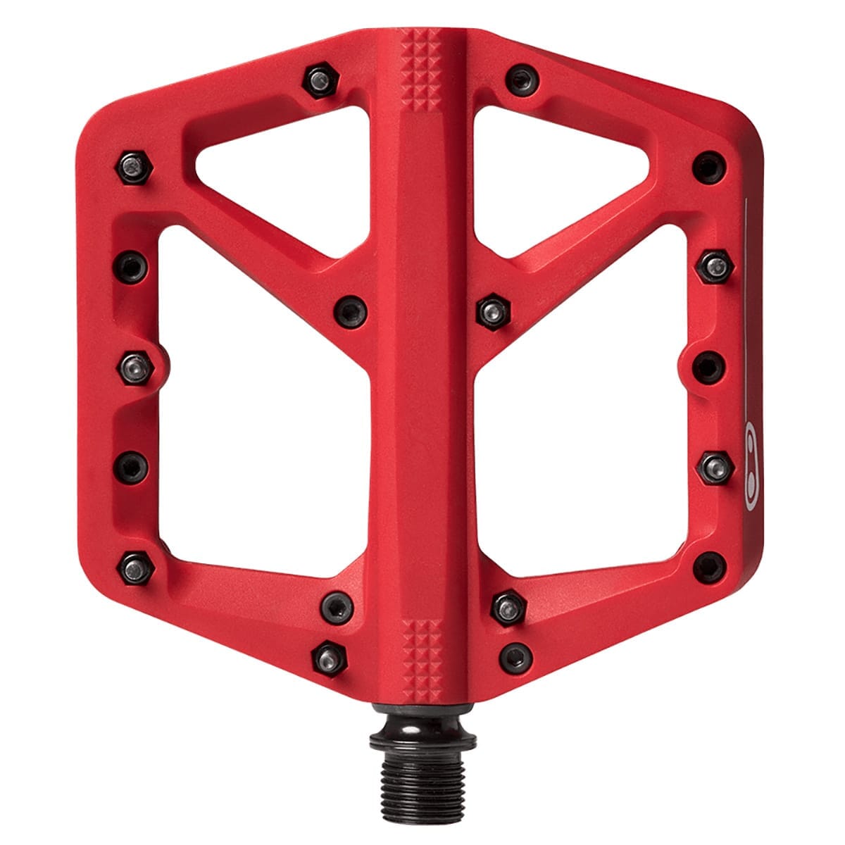 CRANKBROTHERS STAMP 1 Små platta pedaler Röd