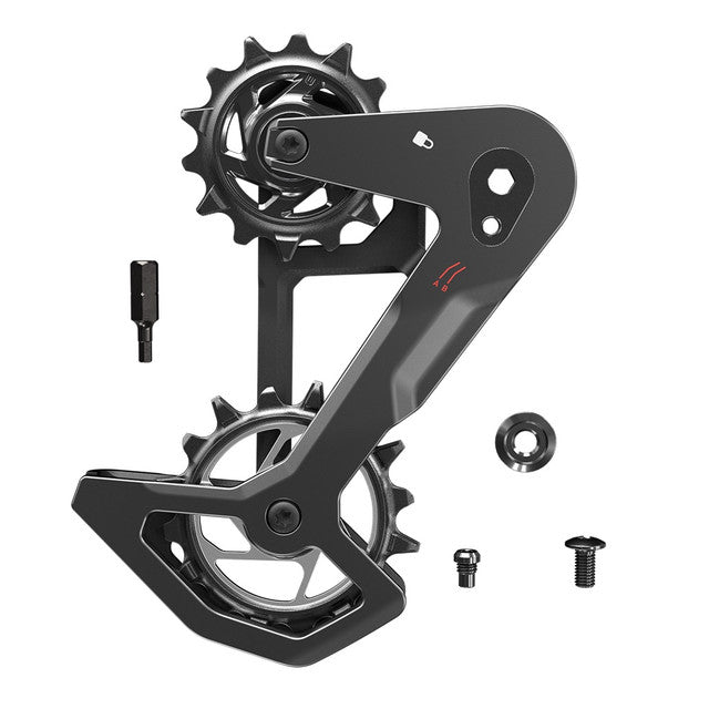 SRAM T-TYPE EAGLE AXS kolfiber komplett växellåda (utan dämpningsfjäder)