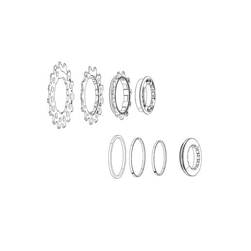 SRAM Eagle PG-1210/1230 ersättningssats för kedjehjul #11.2418.008.000