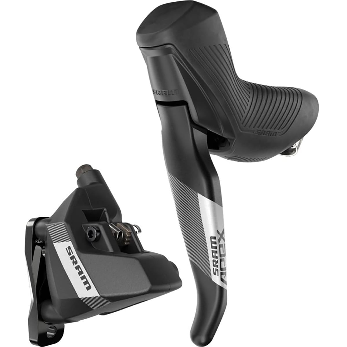 Par SRAM APEX AXS D1 HRD 1x12 Flat Mount Discless-spakar och bromsok