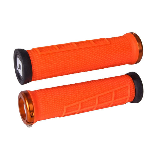 ODI ELITE FLOW Lock-On-grepp 130 mm Orange