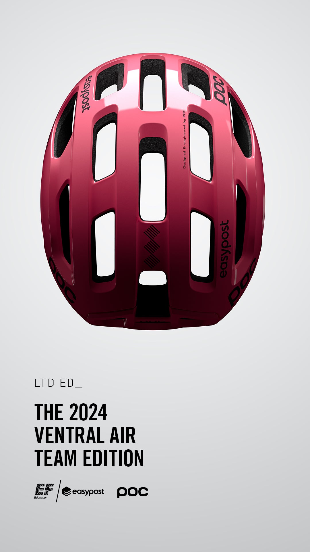 POC VENTRAL AIR MIPS EF Race team LIMITED Road Hjälm Rosa 2024