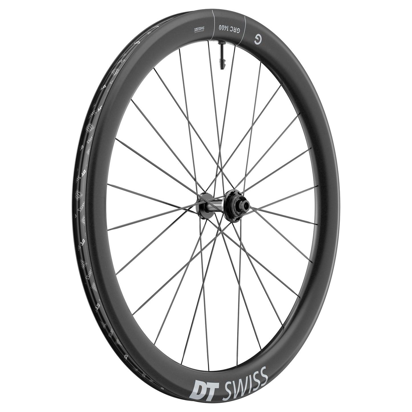 DT SWISS GRC 1400 DICUT 50 DISC Tubeless Ready Front Wheel (Centerlock)