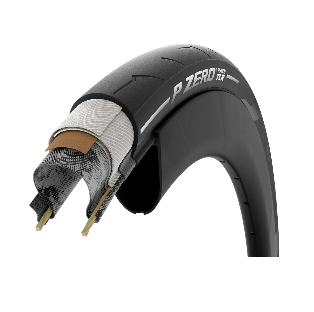 PIRELLI P ZERO RACE TLR 700c Tubeless Ready Brunt däck