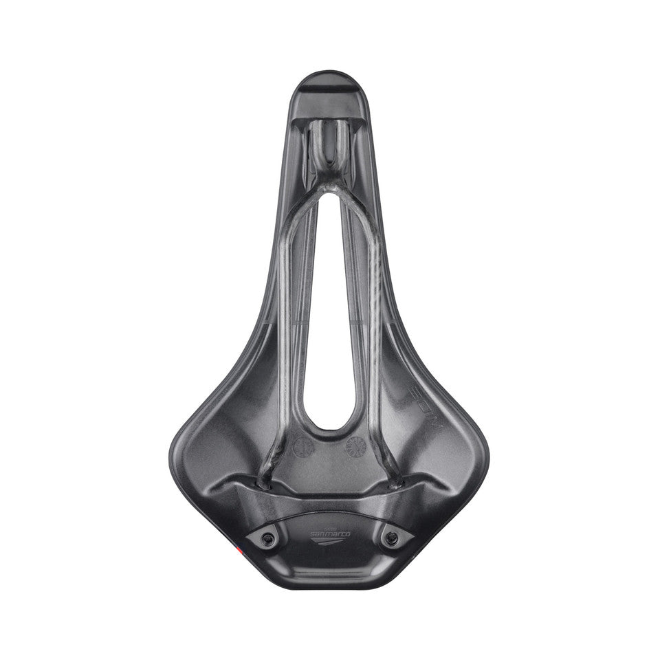 Sadel SAN MARCO GROUND SHORT OPEN-FIT CARBON FX 155mm Svart