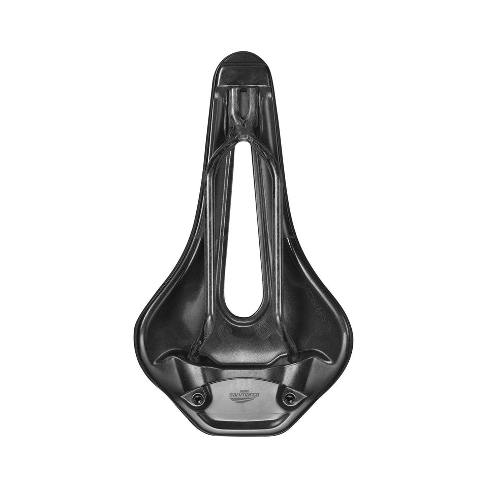 Sadel SAN MARCO GROUND SHORT OPEN-FIT CARBON FX 140mm Svart