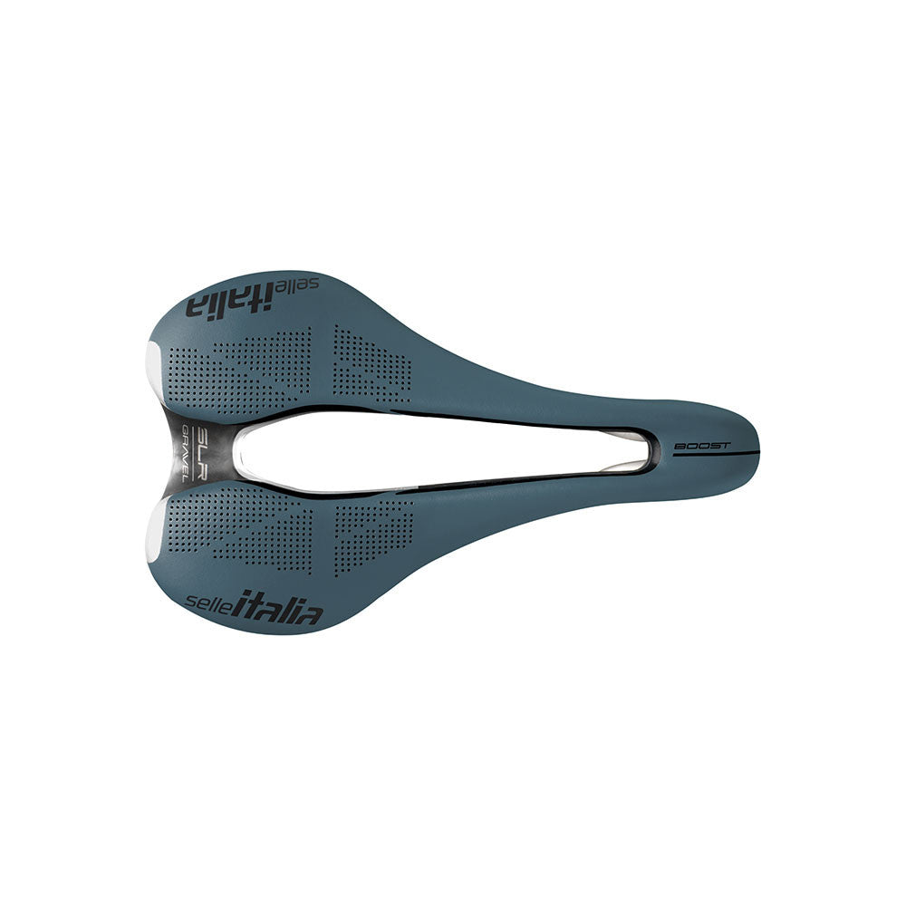 Sadel SELLE ITALIA SLR BOOST GRAVEL SUPERFLOW S Rails TI316 Blå