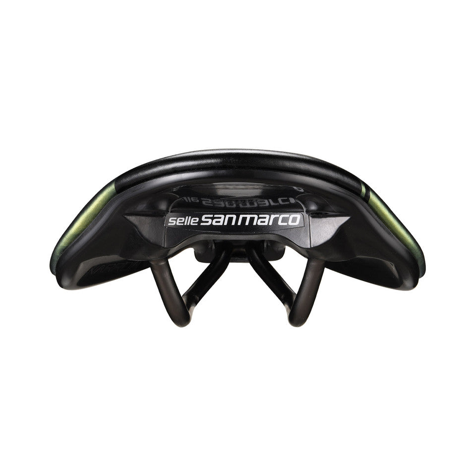 Sadel SAN MARCO SHORTFIT 2.0 OPEN-FIT RACING S3 Bredd 144 mm Stålskenor Xsilite Gold