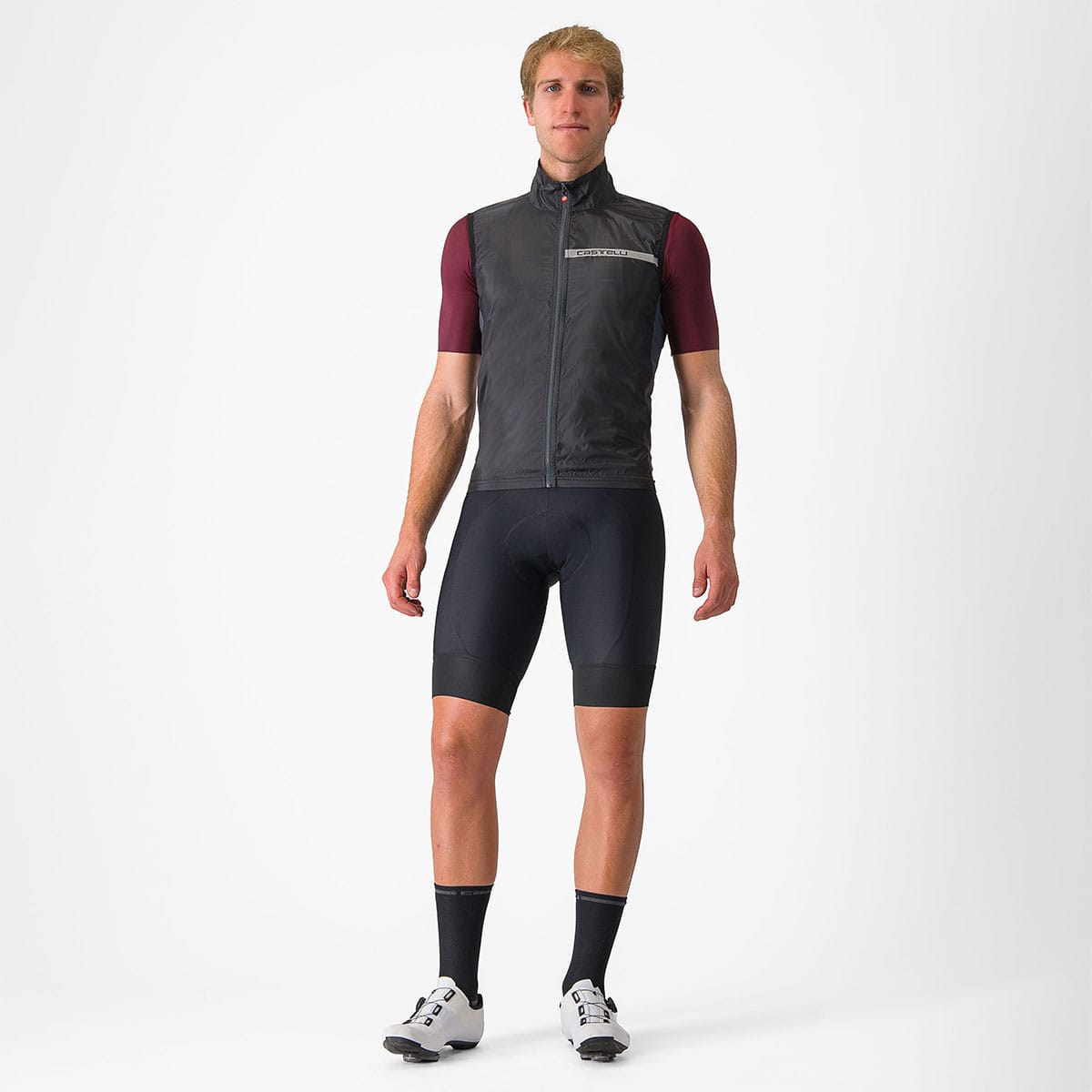 CASTELLI SQUADRA STRETCH-väst svart/grå