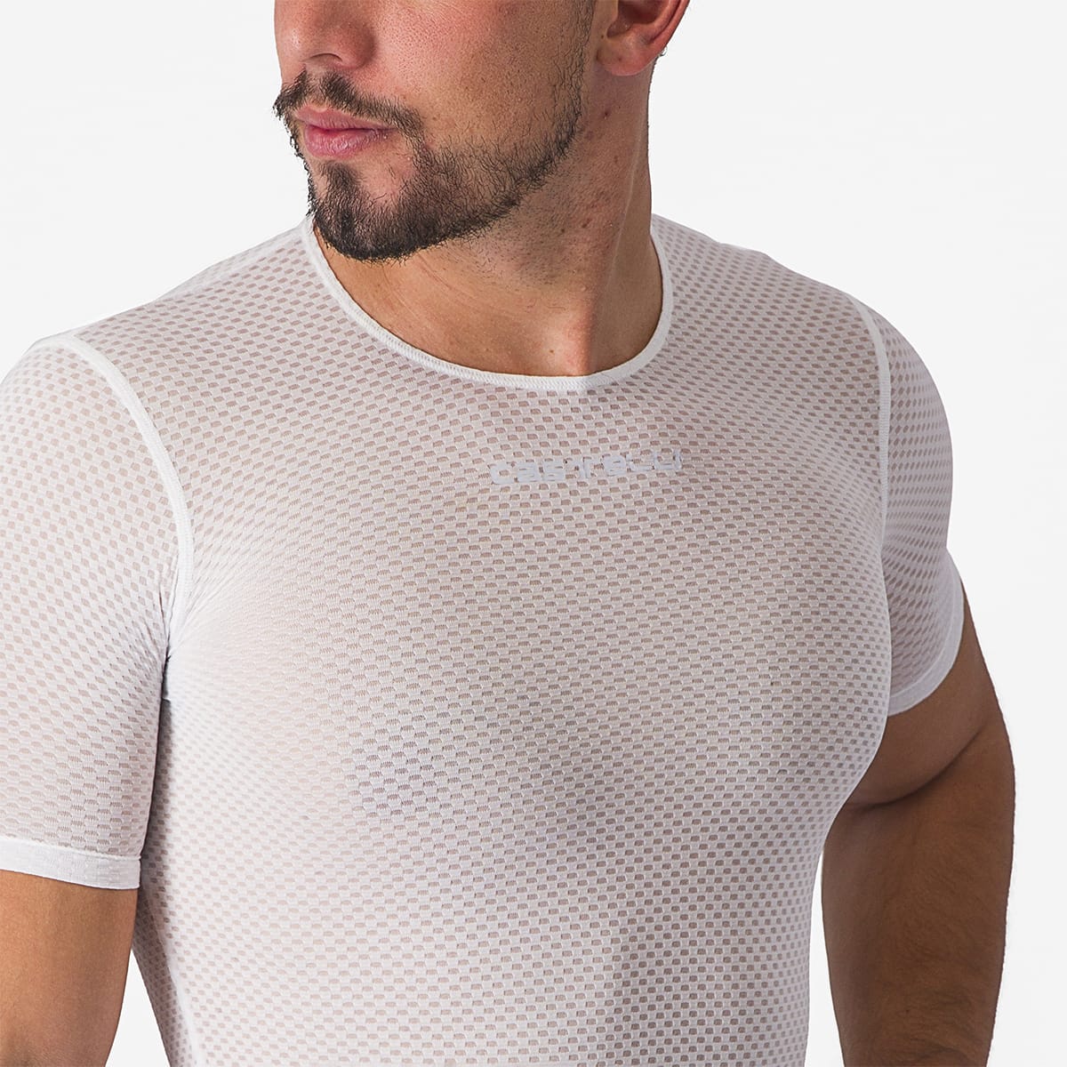 CASTELLI PRO MESH 2.0 Underkläder med kort ärm Vit