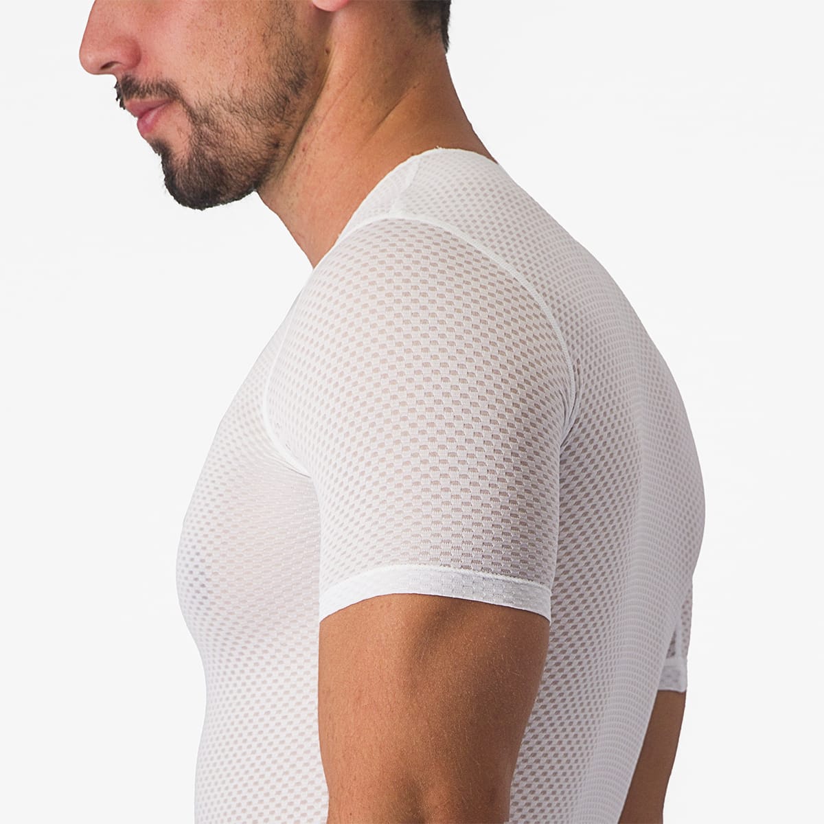 CASTELLI PRO MESH 2.0 Underkläder med kort ärm Vit