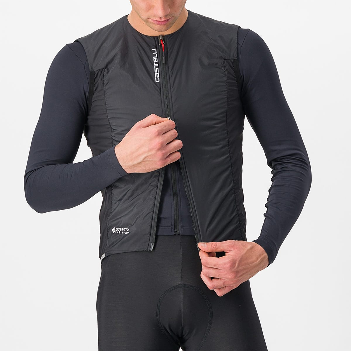CASTELLI FLY Ärmlös jacka Svart