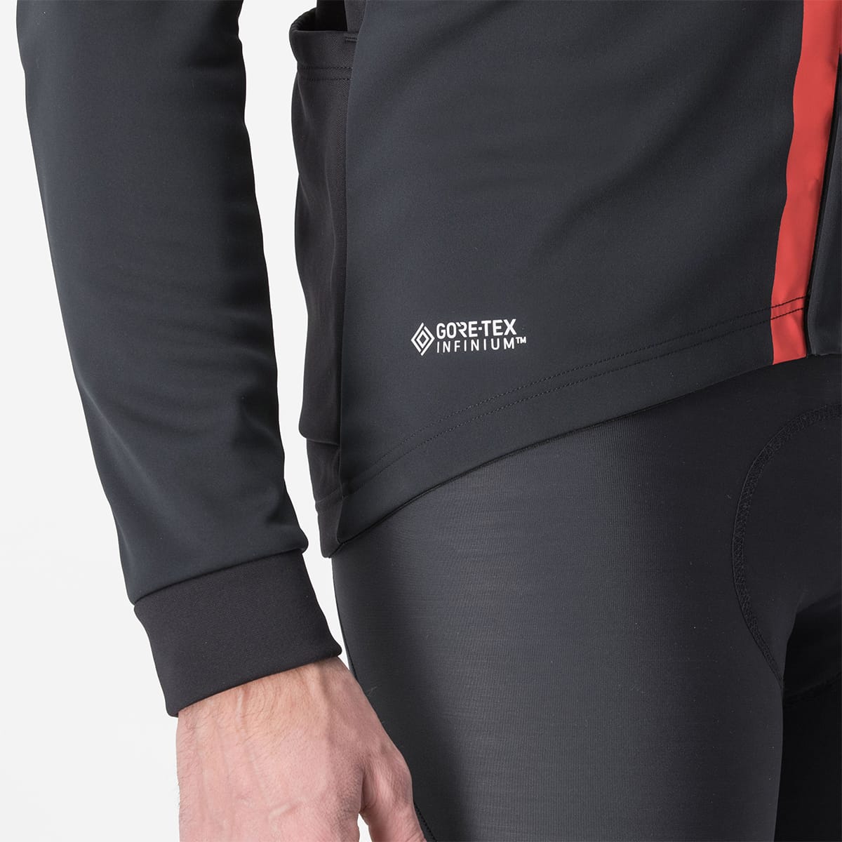 CASTELLI ENTRATA Jacka Svart/Röd