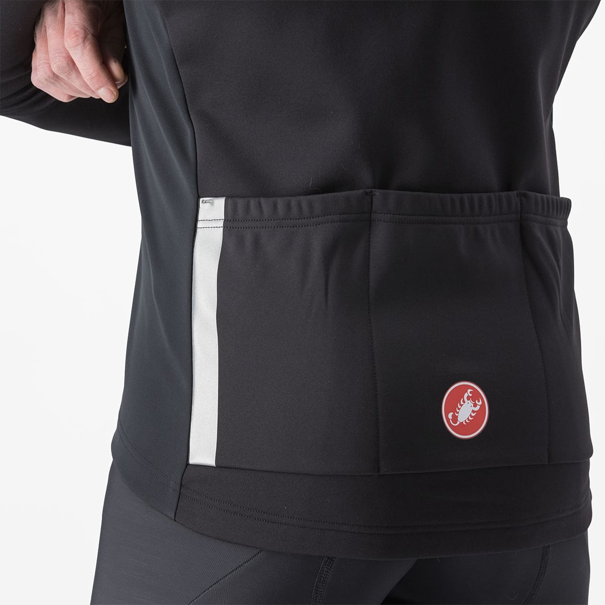 CASTELLI ENTRATA Jacka Svart/Röd