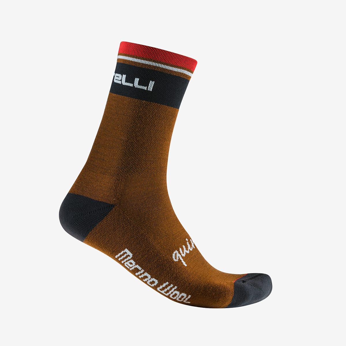 CASTELLI QUINDICI SOFT MERINO Strumpor Brun
